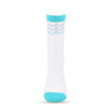 Loco Crew Socks- Loco Stripes - White