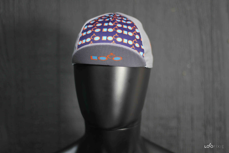 Loco Cycling Cap – Grey/Purple