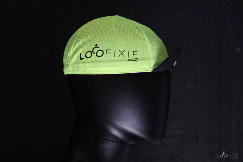 Loco Cycling Cap – Neon Yellow