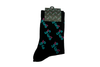 Loco Crew Socks- Allover Logo - Black