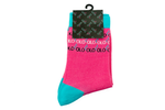 Loco Crew Socks- Loco Stripes - Pink