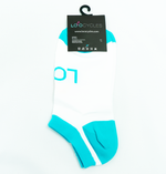 Loco Ankle Socks - White/Teal